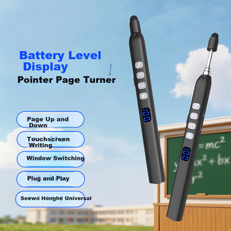 Whistler K11 Laser Presentation Pointer Retractable Teaching Pointer Support Seewo Whiteboard PPT Writing Pen Teacher Lecture Multimedia Remote Control Infrared Projection Pen Voice Control Pen