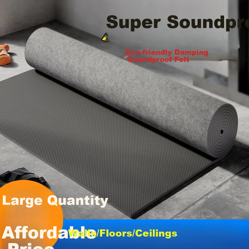 Xuanjia Mital High-Density Damping Soundproof Felt Wall Shockproof KTV Special Eco-Friendly Flame-Retardant Silent Fabric Ceiling Soundproof Cotton Material