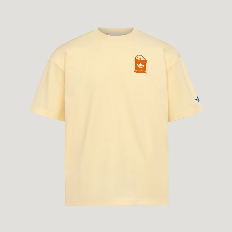Adidas Originals Unisex FOOD TEE SS Short Sleeve T-Shirt LC6507 Yellow M 2