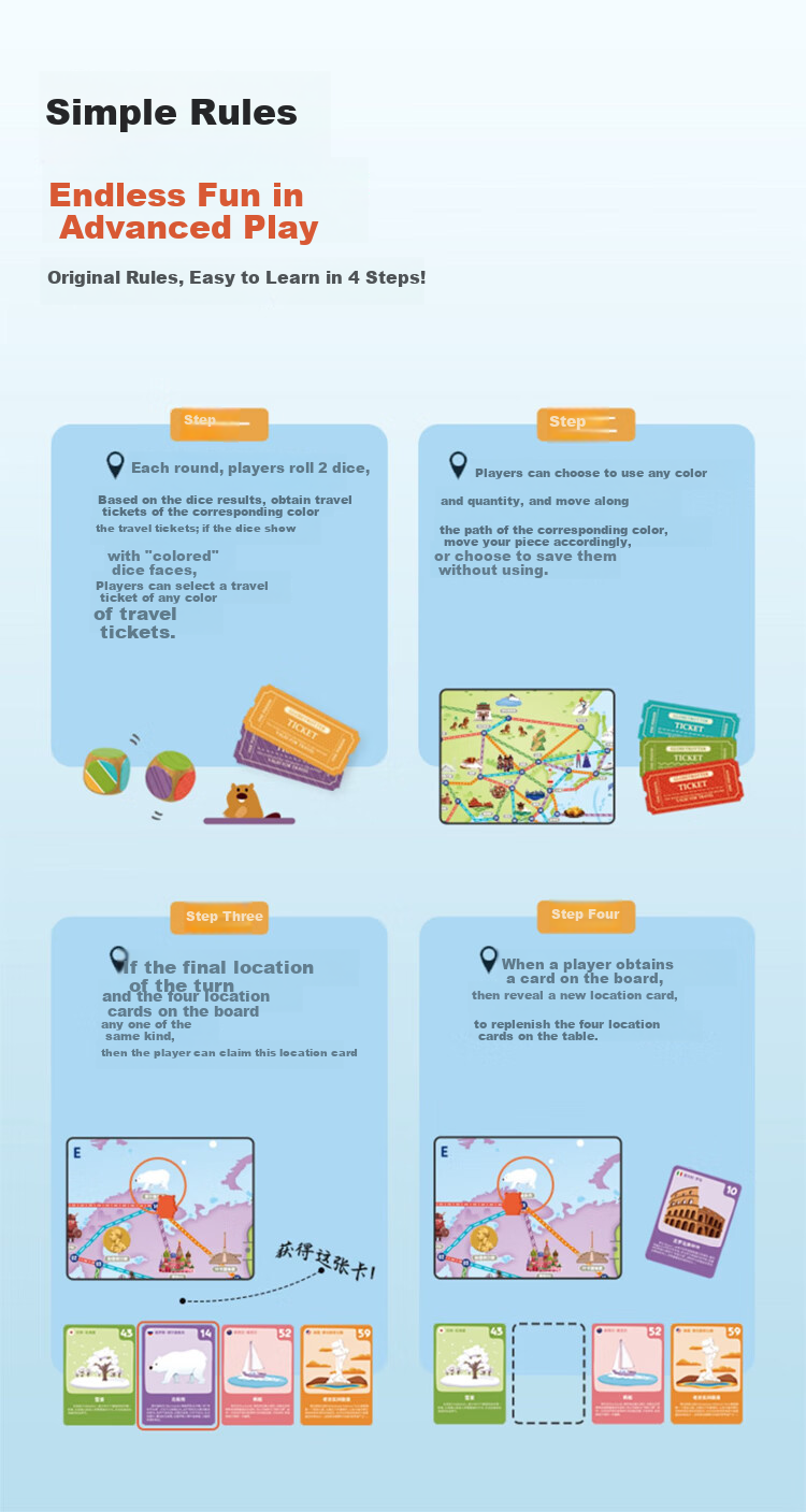 Yaofish Children's Board Game, Parent-Child Family Game for Primary And Secondary School Students, Boys And Girls, Children's Gift Toy, Shanhai Zai Li 5