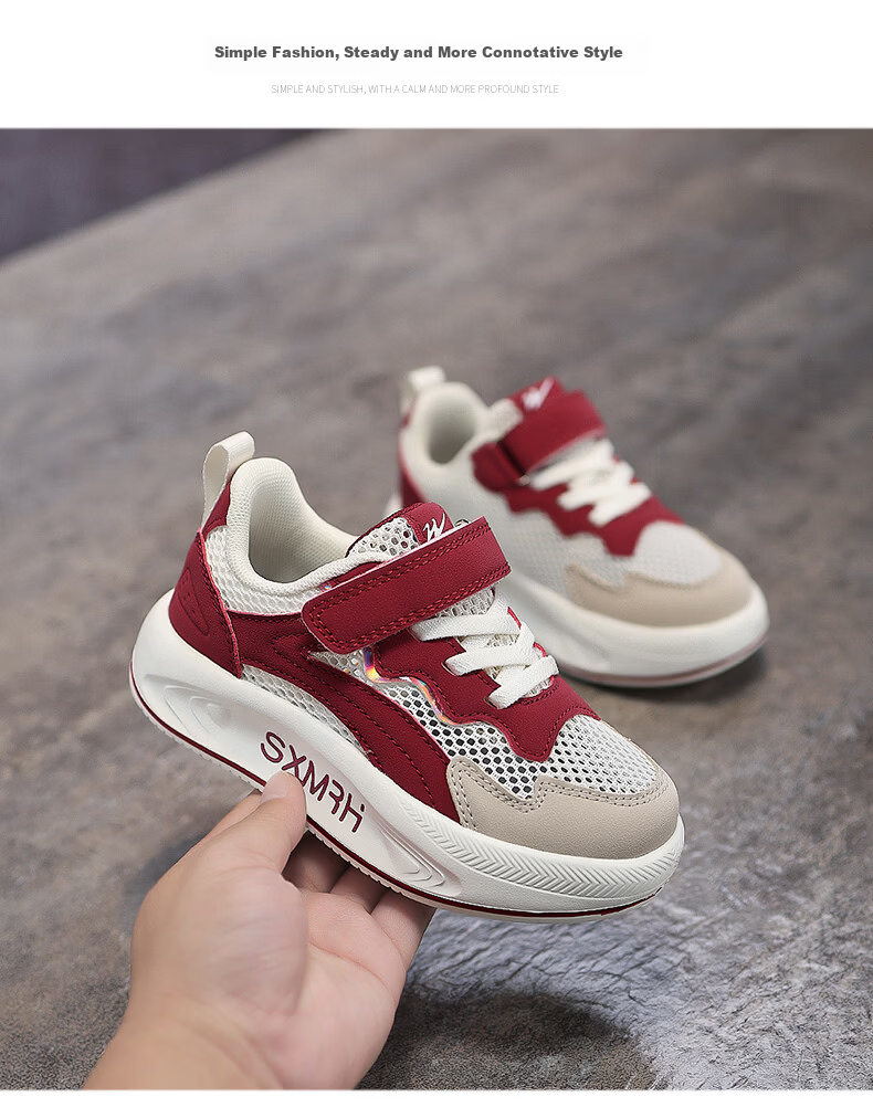 Double Star Kids Casual Summer Breathable Single Mesh Children's Sneakers School Student White Shoes Boys Sports Shoes Gray Blue Size 30 13