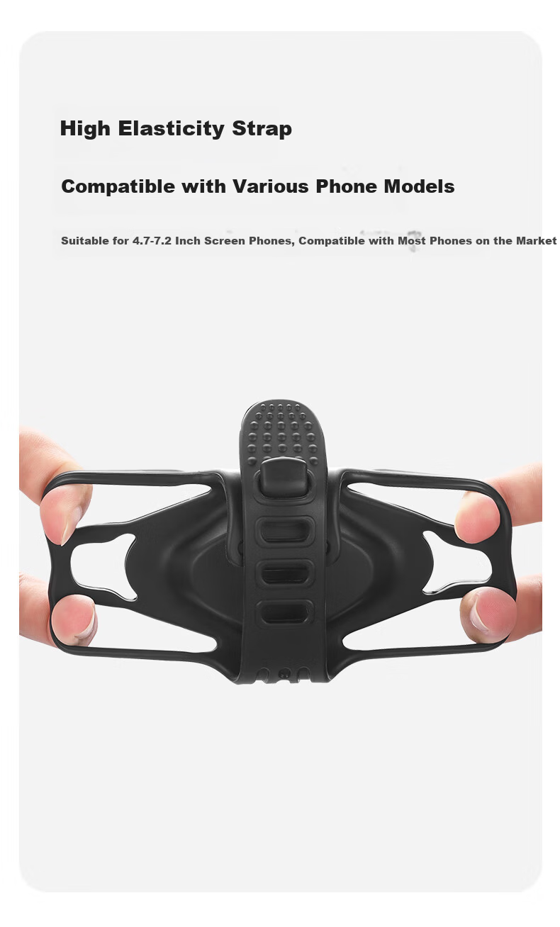 Captain Tas Silicone Phone Holder Cycling Navigation Mount Road Bike Mountain Bike Handlebar Integrated Bracket Strap Gear 6