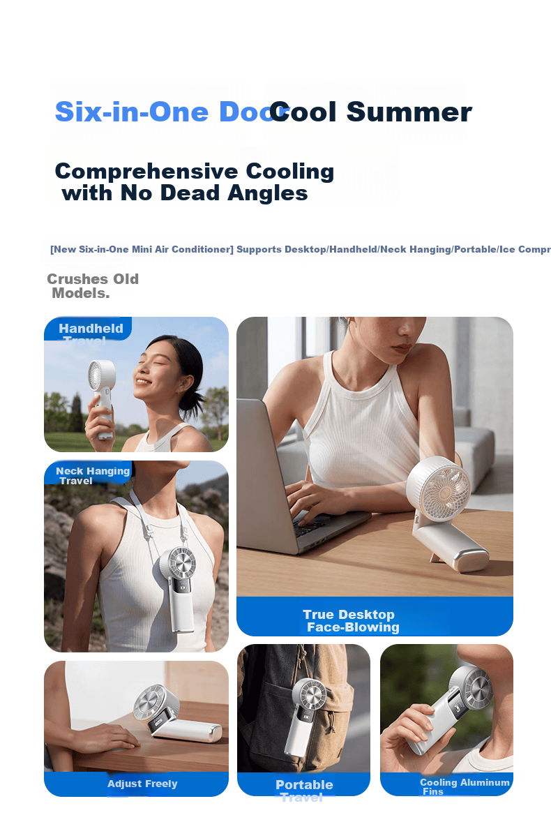 REMAX 200-Level Cool Breeze 240° Rotating Portable Handheld Semiconductor Cooling Fan USB Rechargeable Silent Outdoor Long-Lasting Air Conditioner Fan 18