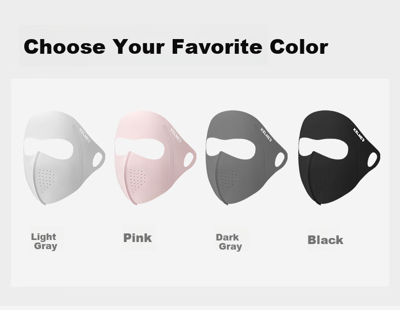 KELME Sun Protection Face Mask Unisex Full Face Cooling Ice Silk Breathable Comfortable Outdoor Cycling Mountaineering Balaclava 13