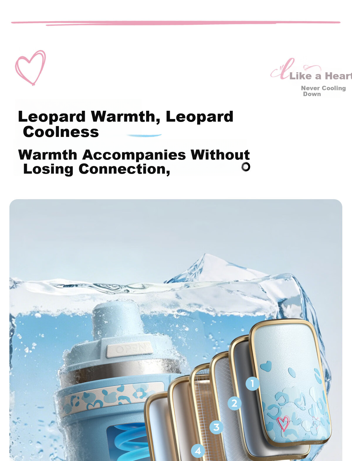 NRMEi Insulated Large Capacity Ice Tumbler 520ml Gift for Girlfriend Couples High-Value Birthday Present 10