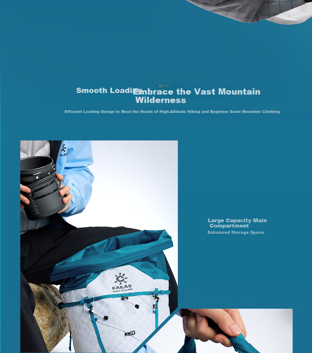 KAILAS Kailas Sky Dome II 20L Mountaineering Summit Backpack Outdoor Lightweight Durable Water-Resistant Hiking Climbing Backpack 7