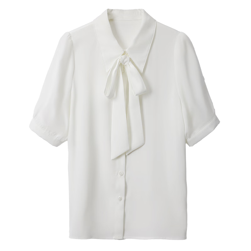 Dajiasi Blue Short Sleeve Shirt Women's Formal 2026 Summer New High-End Stylish Blouse Interview Shirt for Women