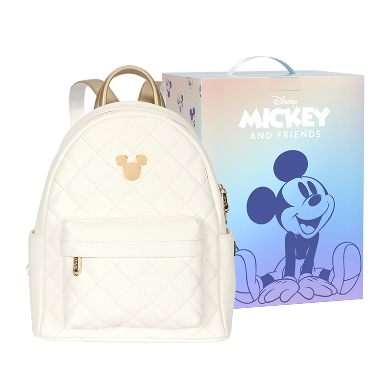 Disney Mickey Mouse Backpack, Women's Handbag Gift Box Set, Birthday Present for Girls, Day Gift for Female Friends