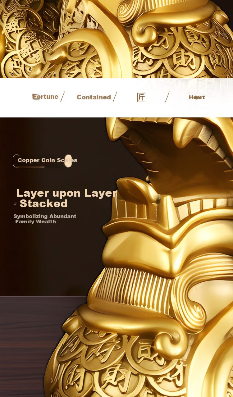 Bin Yue Brass Pixiu Feng Shui Male and Female Pair Crystal Treasure Bowl Living Room Entrance Decoration Office Opening Gift 6