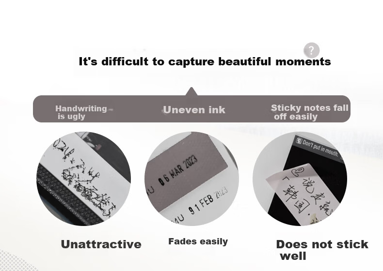 Aimo A30 No-Focus Green Instant Photo Label Printer Thermal Transfer Portable Home Office Cable Carbon Ribbon Adhesive Sticker Color Name Label Women's Day Gift 1