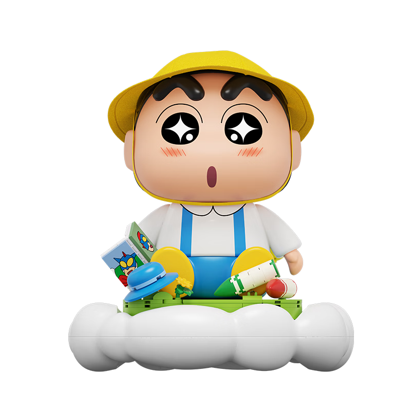AREA-X Crayon Shin-chan Collaboration Trendy Building Block Toy Gift Star Friends Cloud Lamp