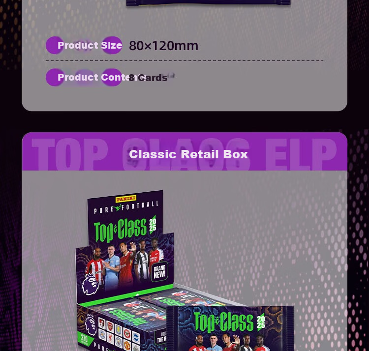 PANINI 2025 FIFA TOP CLASS Classic Retail Single Pack (8 Cards) 6
