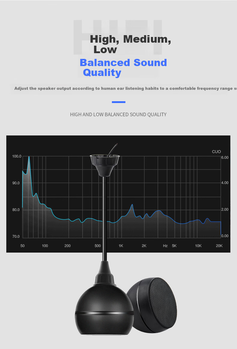 Newmine D20 Wireless FM Hanging Ball Ceiling Speaker Active Wireless Hanging Ball Speaker for Mall Store Background Music Broadcasting 9
