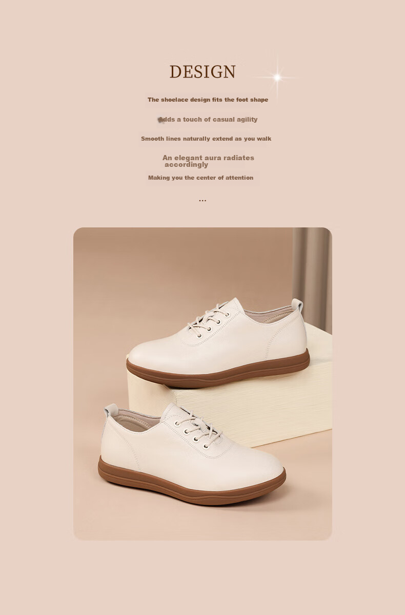 Red Dragonfly Women's Casual Shoes Versatile INS Trend Soft Sole Sports Shoes Korean Style WLB155111 Beige Size 38 1