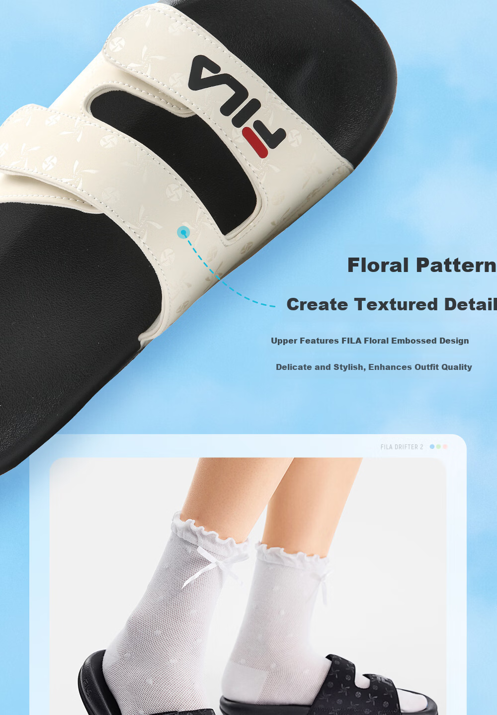 FILA Drift Boat 2 Women's Sports Sandals 2026 Summer New Women's Beach Slippers 2