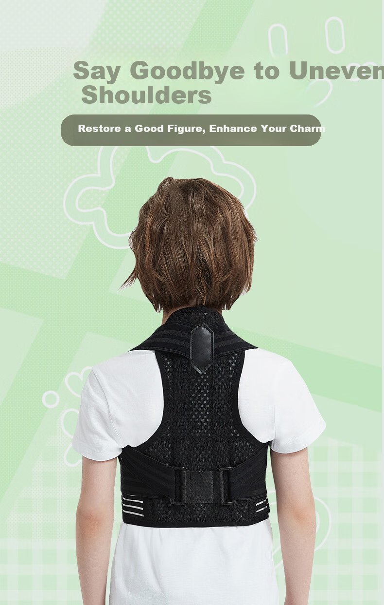Liaoyuan Hunchback Corrector Posture Belt Waist and Spine Support Children's Student Unisex Shoulder Opening Back Straightening Sitting Posture Corrector 5