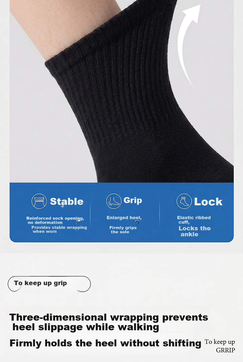Jieban Travel Disposable Socks Unisex Wash-Free Daily Use Mid-Calf Cotton Socks Winter Thickened High Tube Long Socks 10