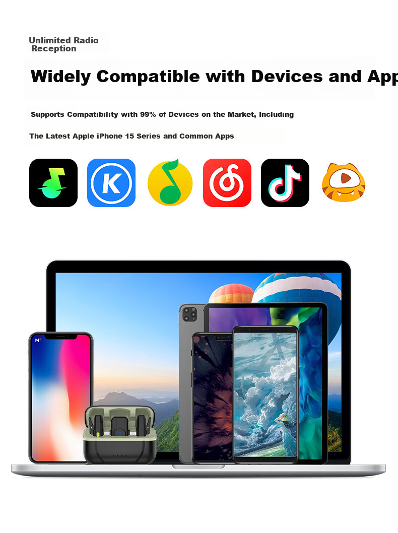 SHISUO A5 Wireless Lavalier Microphone for Live Streaming, Mobile, Computer, Camera, Recording, Outdoor Interview, Noise Reduction, TikTok Karaoke, Short Video Shooting, Multiple Versions Available 9