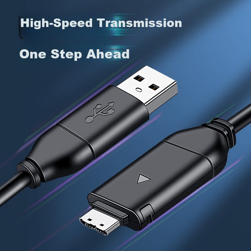 Jinling Shengbao Samsung Camera Data Cable ES65 75 PL170 NV3 ES70 5X PL120 ST600 NX100 Charging Cable Digital Camera with Ferrite Ring 0.5m 2