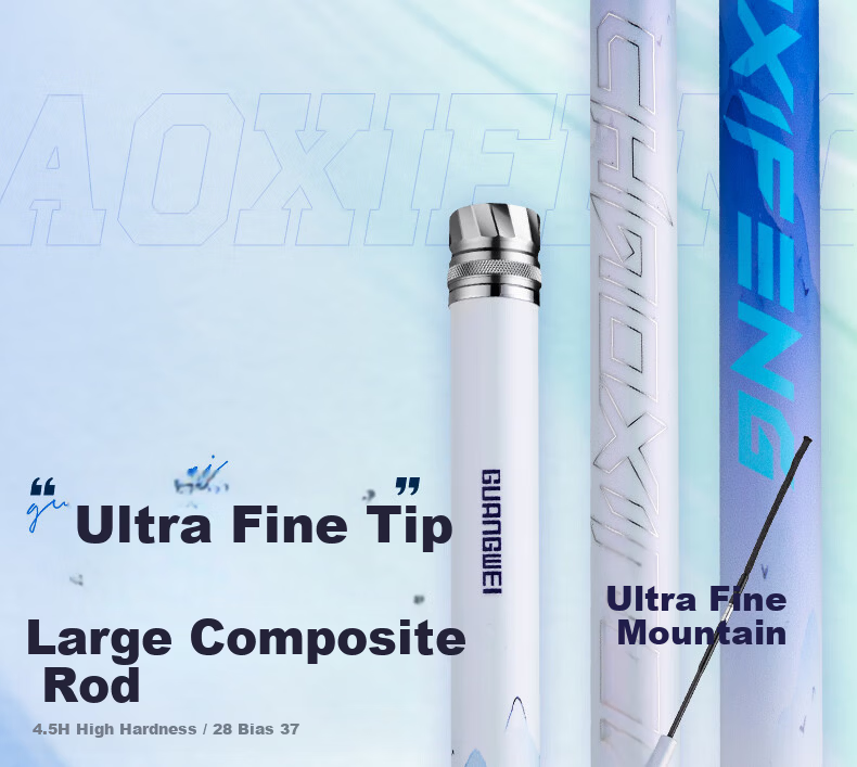 GW 3.6m Ultra-Fine Tip Composite Fishing Rod Hand Rod 4.5H Ultra-Light Ultra-Hard Pole Fishing Gear 3