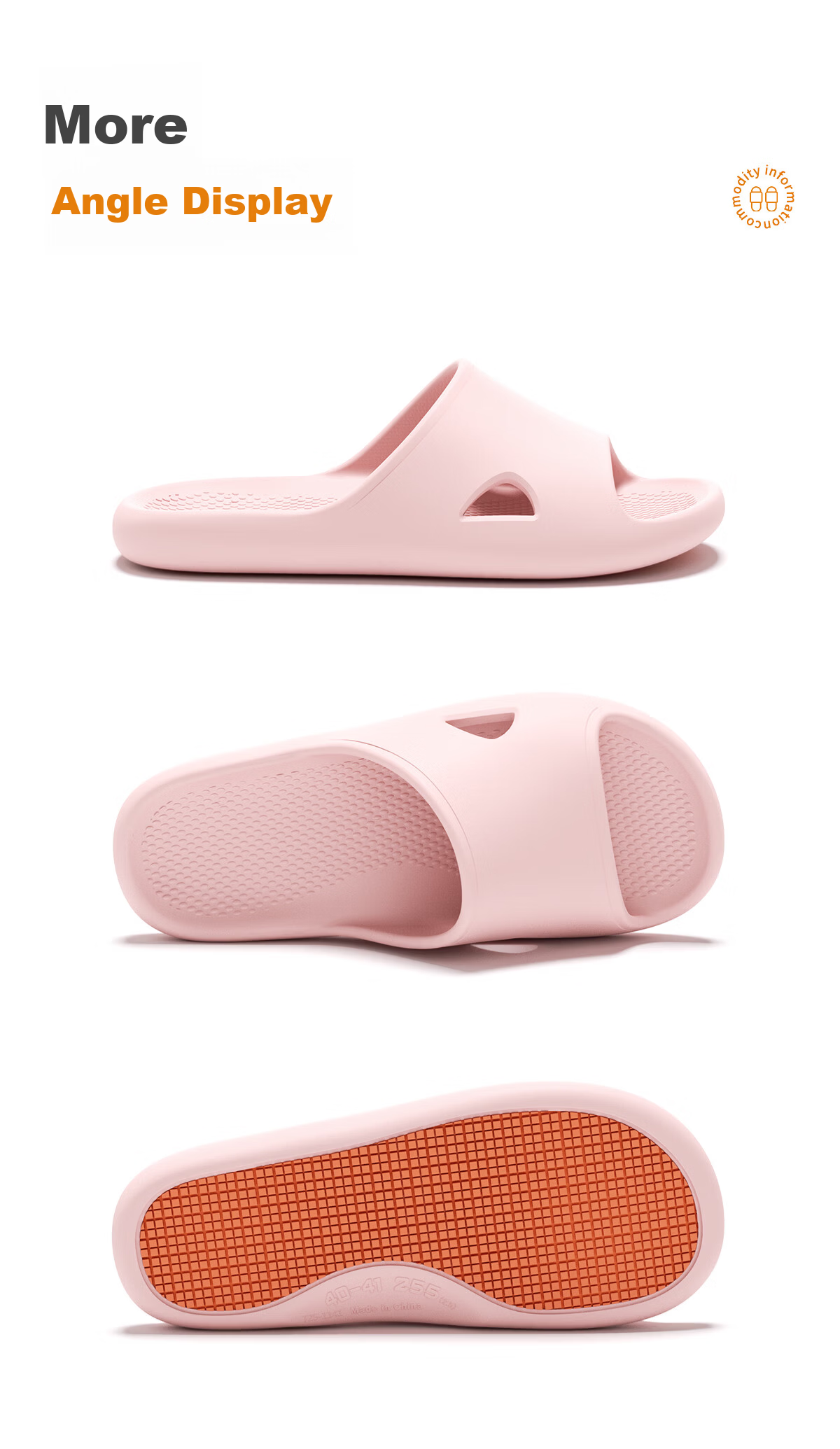 Lidani Full Sole Non-Slip Slippers for Women, Anti-Slip, Suitable for Pregnant Women, Elderly, Indoor Home, Bathroom Shower, Couples' Summer Slippers 15