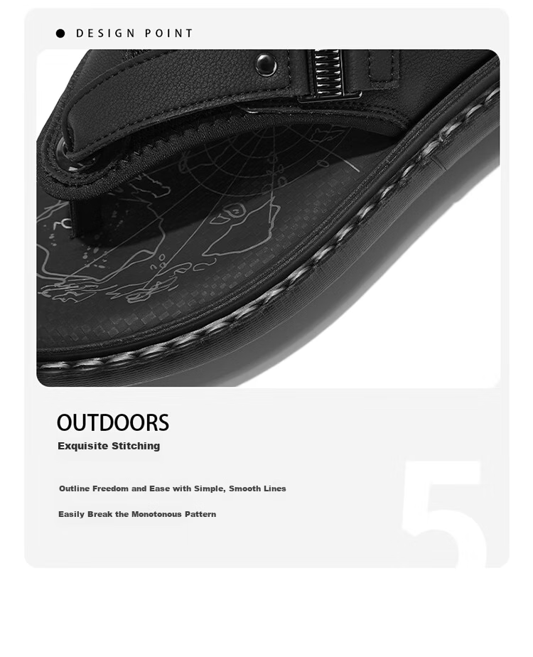 Bull Family Men's Flip Flops 2026 Summer New Casual Durable Beach Slippers for Home and Outdoor Wear 7
