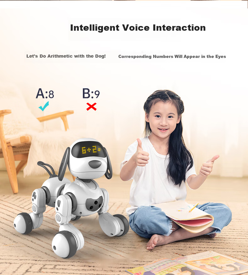 Yingjia 200,000-Sold Smart AI Robot Dog RC Remote Control Early Education Robot Toy for Kids Children's Day Gift 15