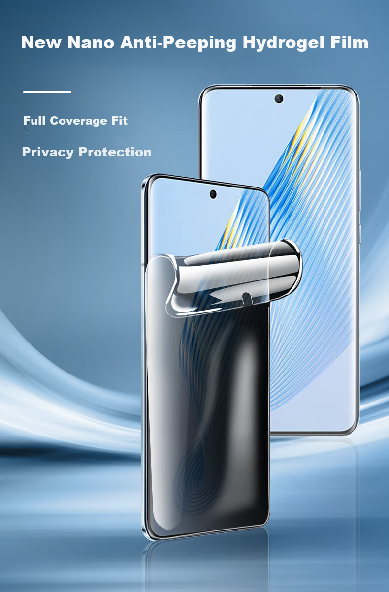 Langling [Top Dust Removal Chamber | 3D Hot-Bent AR Anti-Glare] Full Adhesive Tempered Glass Screen Protector for Honor Magic V6, Full Coverage Anti-Drop, Anti-Fingerprint, High-Definition Film 1