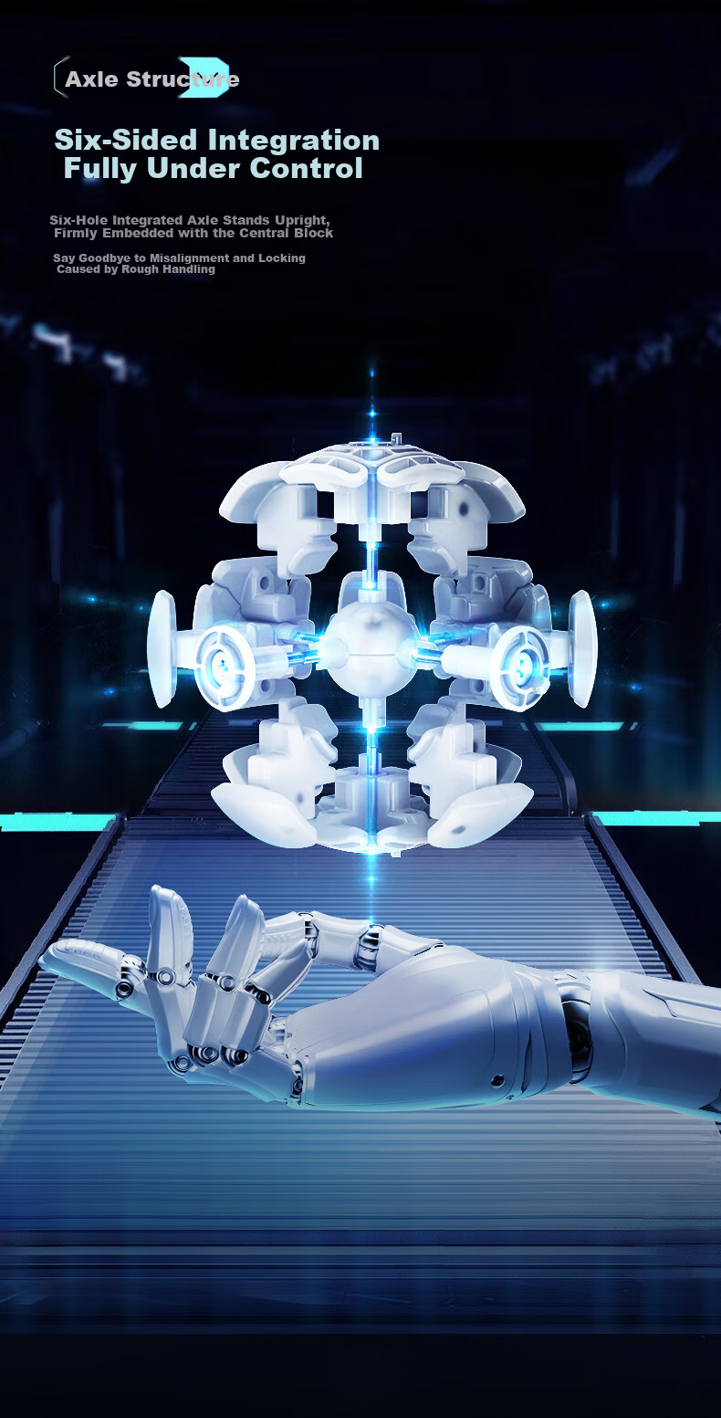 Moyu Culture Aosv V7 4th Order Magnetic Cube Advanced Competition Level Three-Track Magnetic Cube Version 9