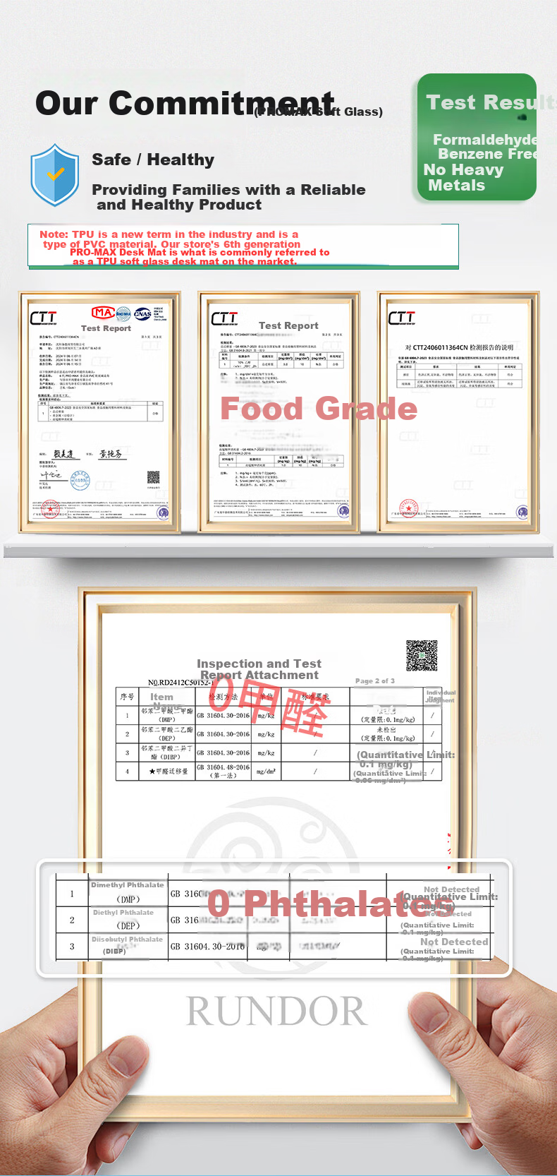 Gusi Round Table Protector Mat Transparent Round Tablecloth Waterproof Oil-proof Heat Insulation Mat Diameter 60cm 4