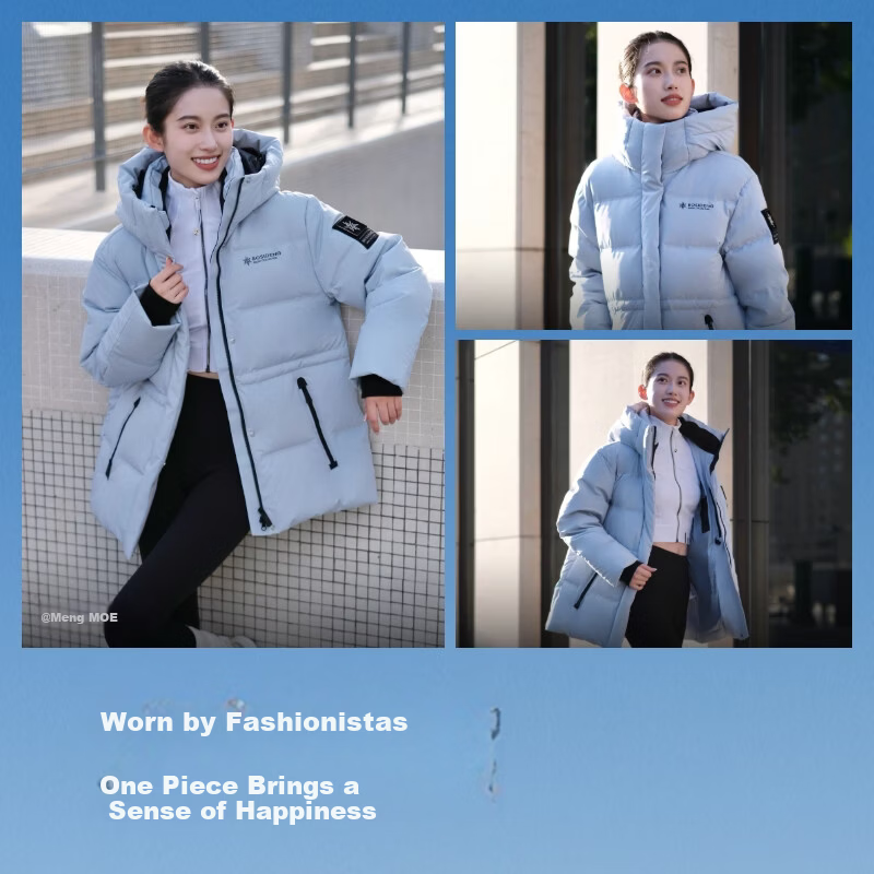 BOSIDENG Off-Season Women's Slim Fit Short Thickened Hooded Stand Collar Down Jacket New Year Red Coat