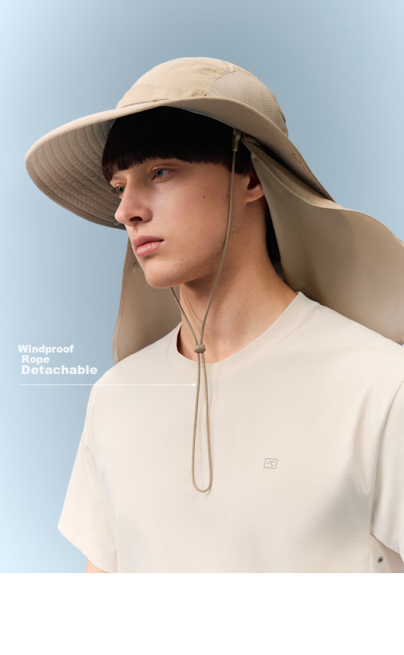 Bananain 503UV Pro Unisex Sun Protection Fisherman Hat with Detachable Breathable Face Mask and Sunshade 14