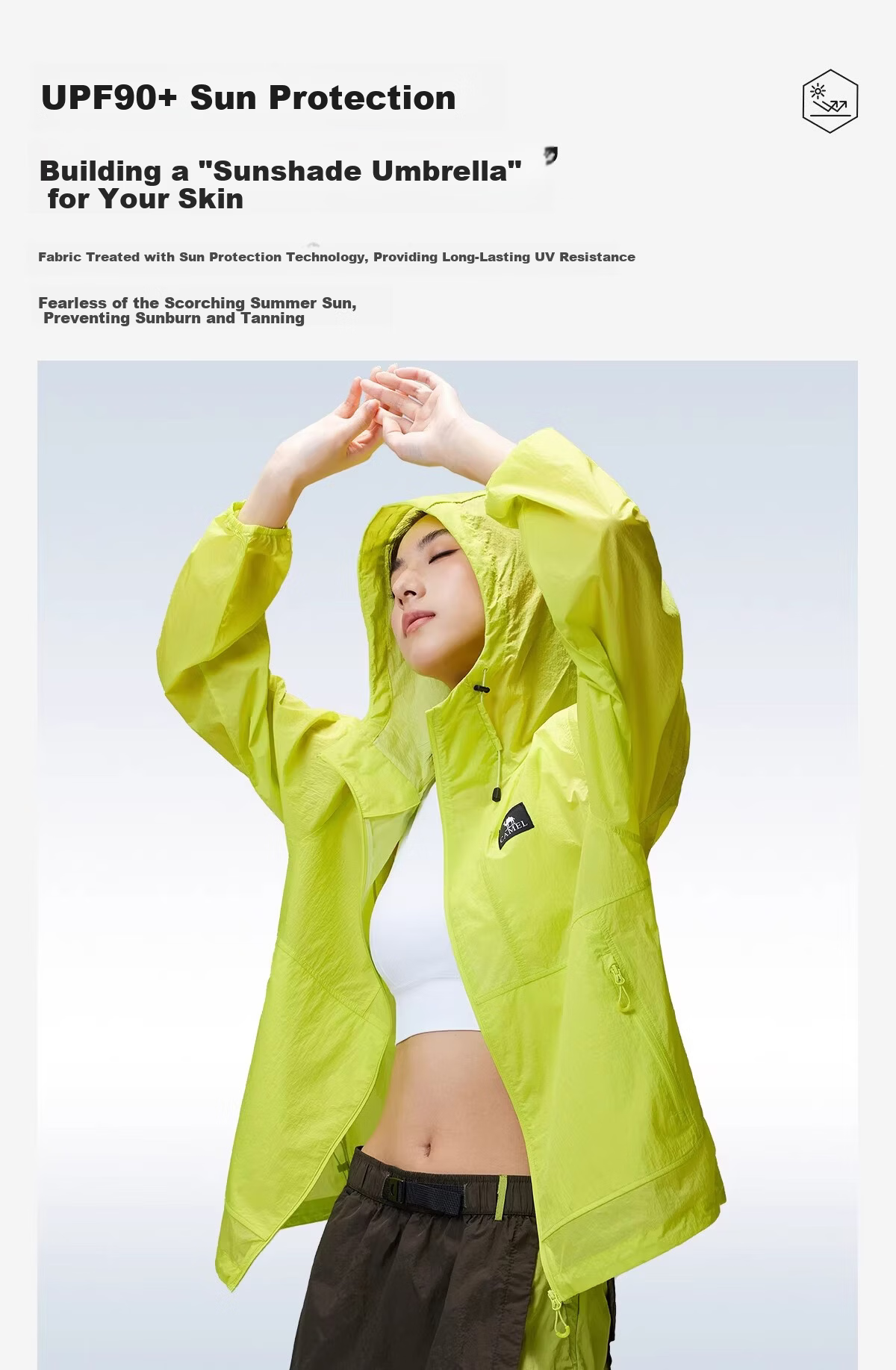 CAMEL Dilireba Edition Muguang Air Outdoor Mountain Style Lightweight Breathable Sun Protection Jacket 1