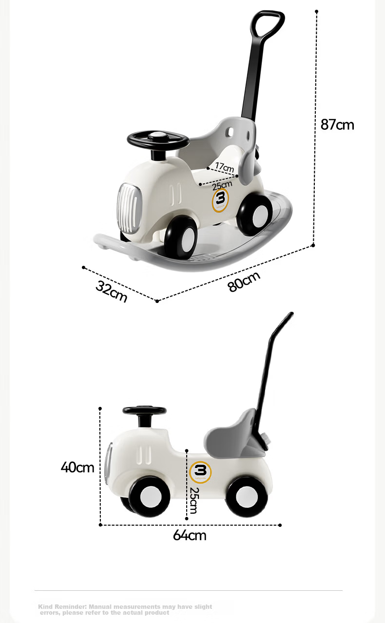 Babypods 6-in-1 Multifunctional Rocking Horse Ride-On Car Wooden Rocker Baby Toy for Boys and Girls First Birthday Gift 13