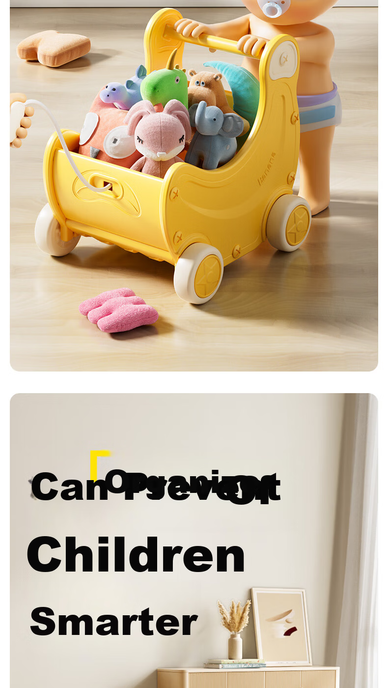Yuchenle Baby Storage Walker Push Toy Multifunctional Walking Aid Infant First Birthday Gift 1