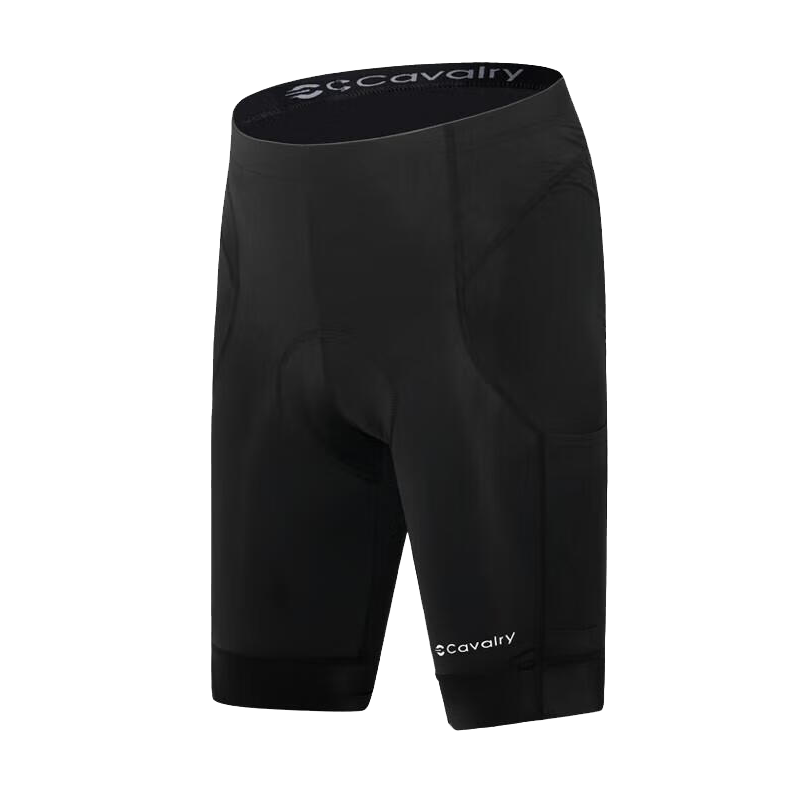 CAVALRY Cycling Shorts Men's Padded Mountain Road Bike Pants Black L