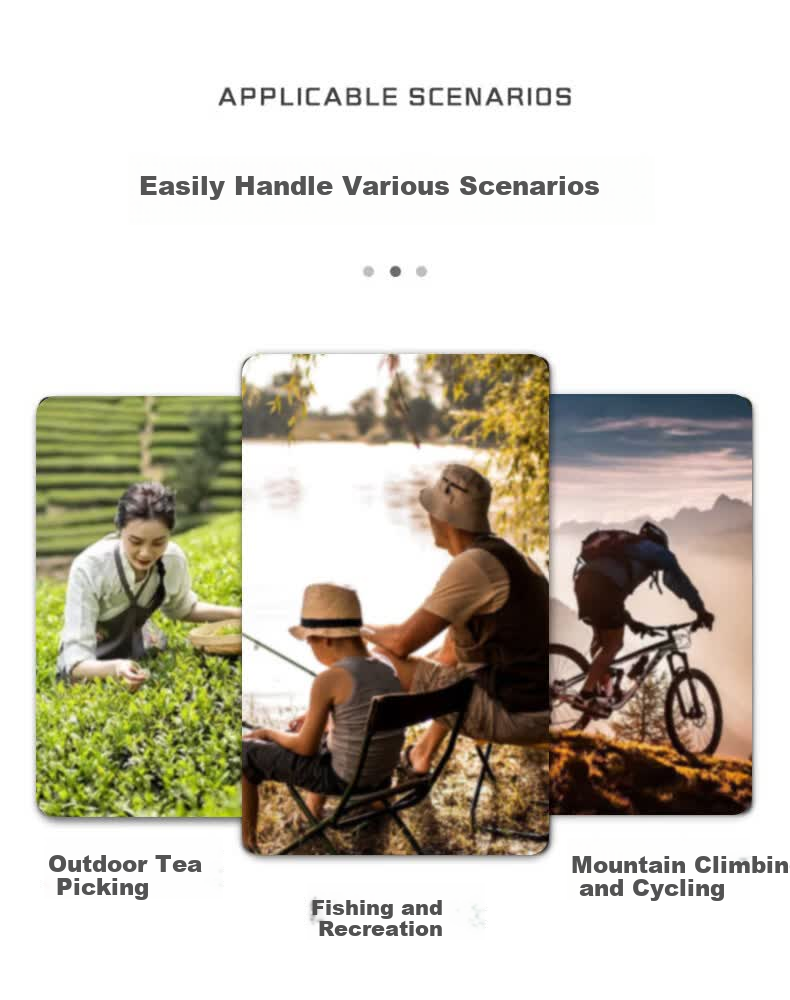 HAOGUAN Men's Summer Sunshade Hat Large Head Circumference Sun Protection Outdoor Fishing Sun Hat Wide Brim Mountaineering Bucket Hat 3