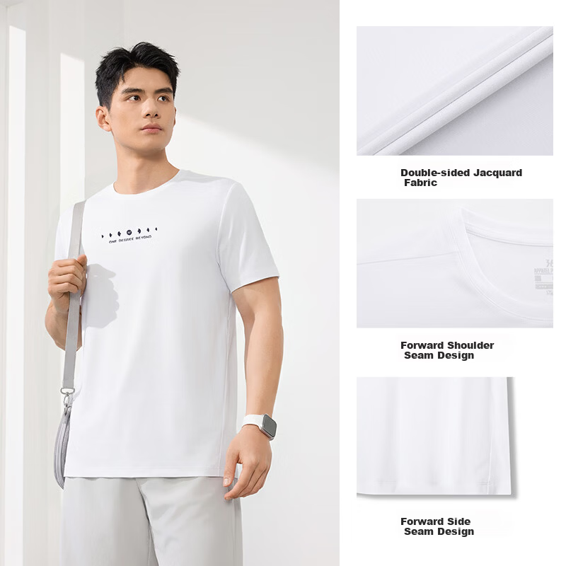 361° Men's Spring Summer Sports Quick-Dry T-Shirt Fitness Casual Short Sleeve Top Base Layer 652624122-1
