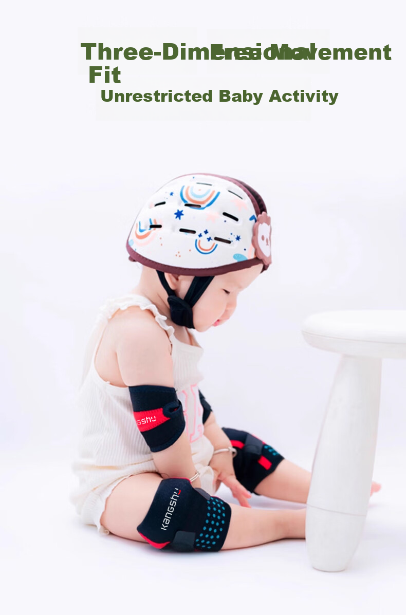 Kangshu Baby Crawling Knee Pads Children's Protective Knee Covers Toddler Walking Fall Prevention Infant Knee Leg Guards Full Set 11