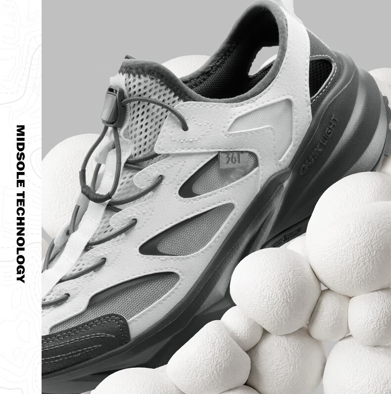 361° Women's Sports Sandals Summer New Outdoor Beach Casual Shock Absorption Soft Sole Water Shoes 682626775-4 15