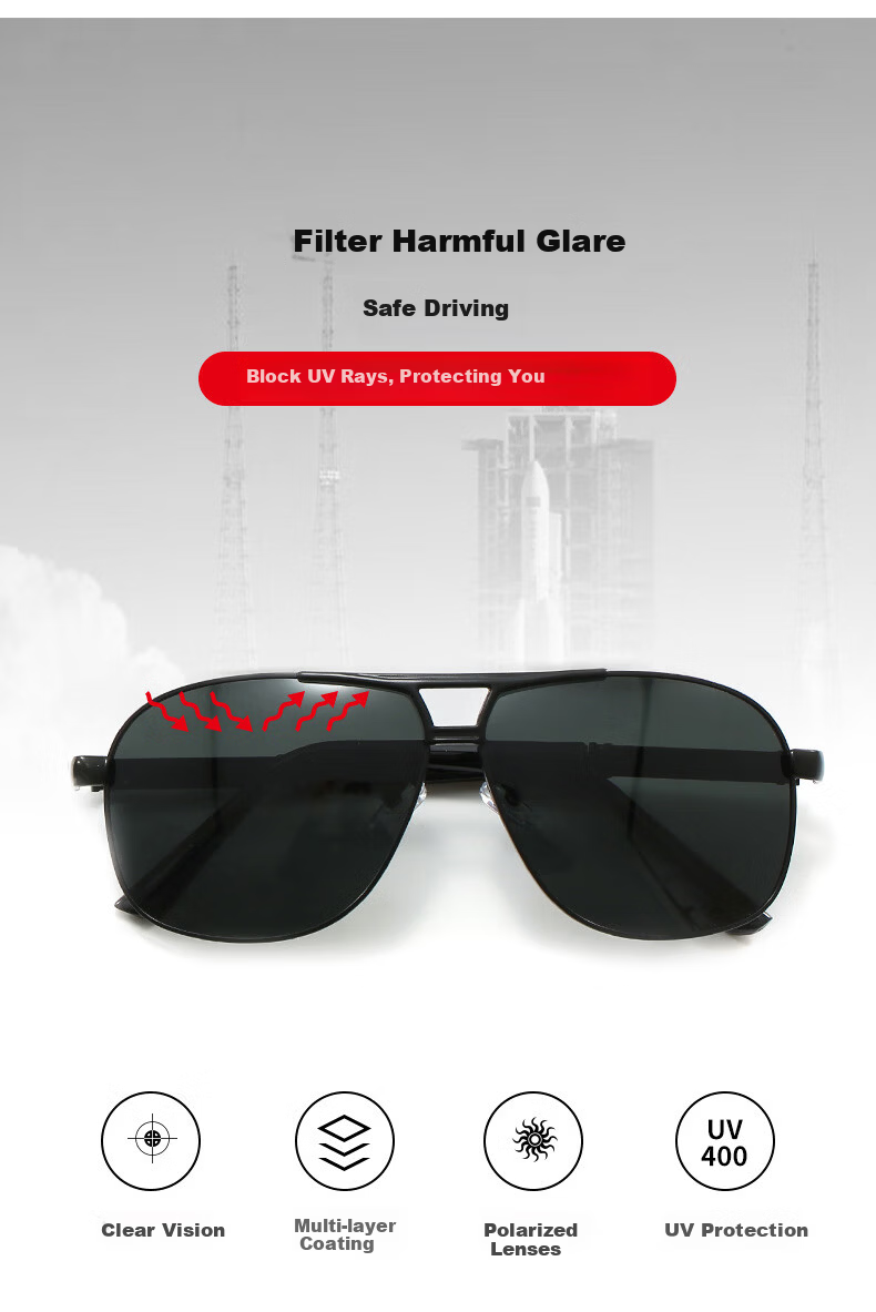 Feidler Polarized Day and Night Sunglasses for Men UV Protection Driving Fishing Glasses 7