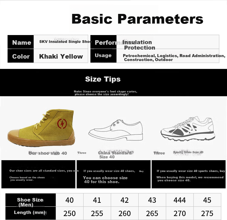 Shengan High-Top Insulated Shoes, 5KV Factory Workshop Equipment Maintenance Work Shoes, Canvas Power Engineering Breathable Non-Slip Wear-Resistant Soft-Soled Liberation Shoes, Size 43 9
