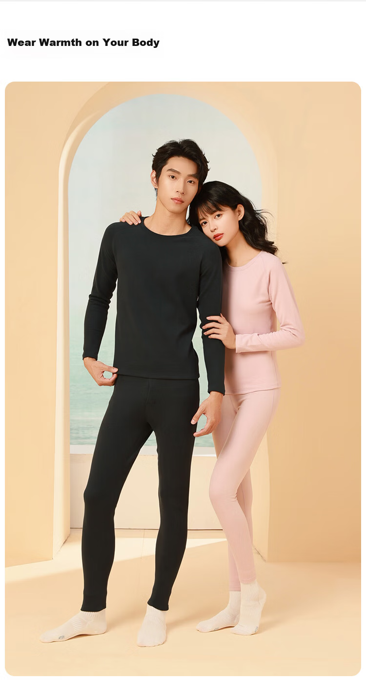 One Fish Men's Thermal Underwear Set Wool and Silk Blend Black 4XL 7