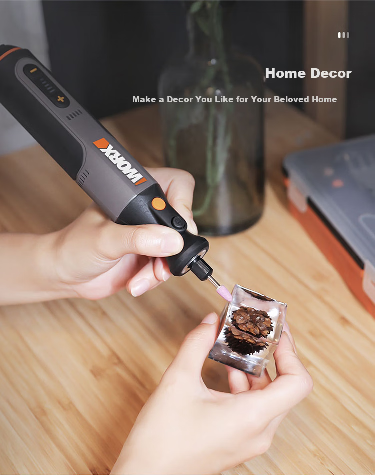 WORX 8V Rotary Tool WX106 Mini Lithium Handheld Cutting Grinding Polishing Engraving Drilling Electric Tool 4