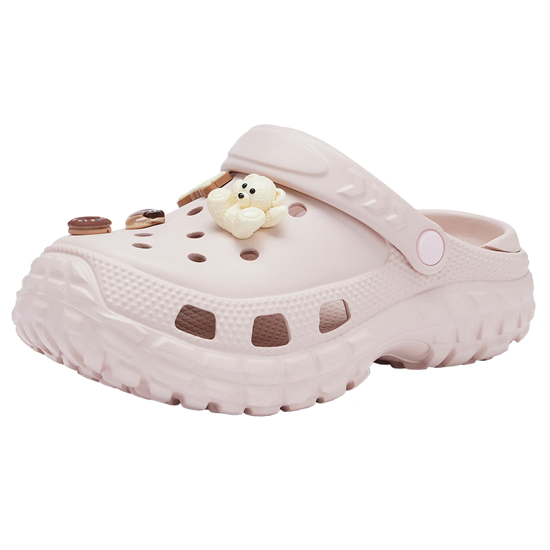 Hotwind Women's Summer New Fashion Height-Increasing Thick-Soled Clogs Casual Cute Beach Outdoor Slippers