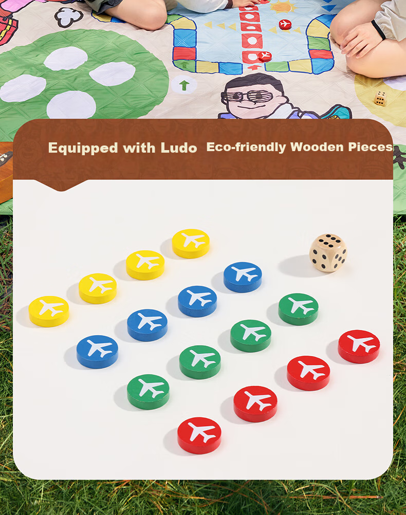 CAMEL × Boonie Bears Thickened Outdoor Picnic Mat Moisture-Proof Mat Flying Chess Children's Tent Mat Sleeping Pad 7