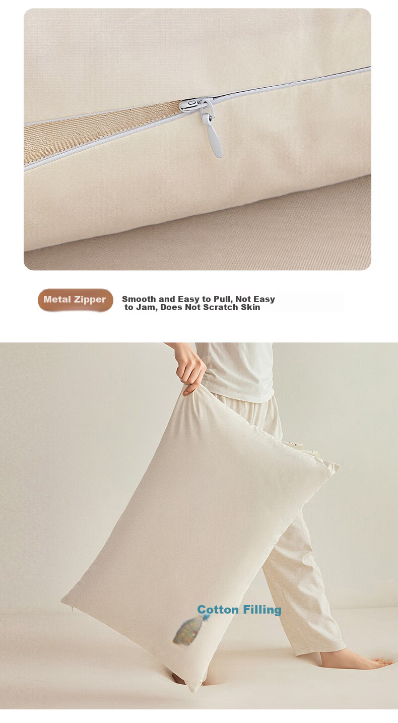 Grace A-Class Pure Cotton Pillow Core 100% Cotton Pillow for Adults Neck Support Pillow 15