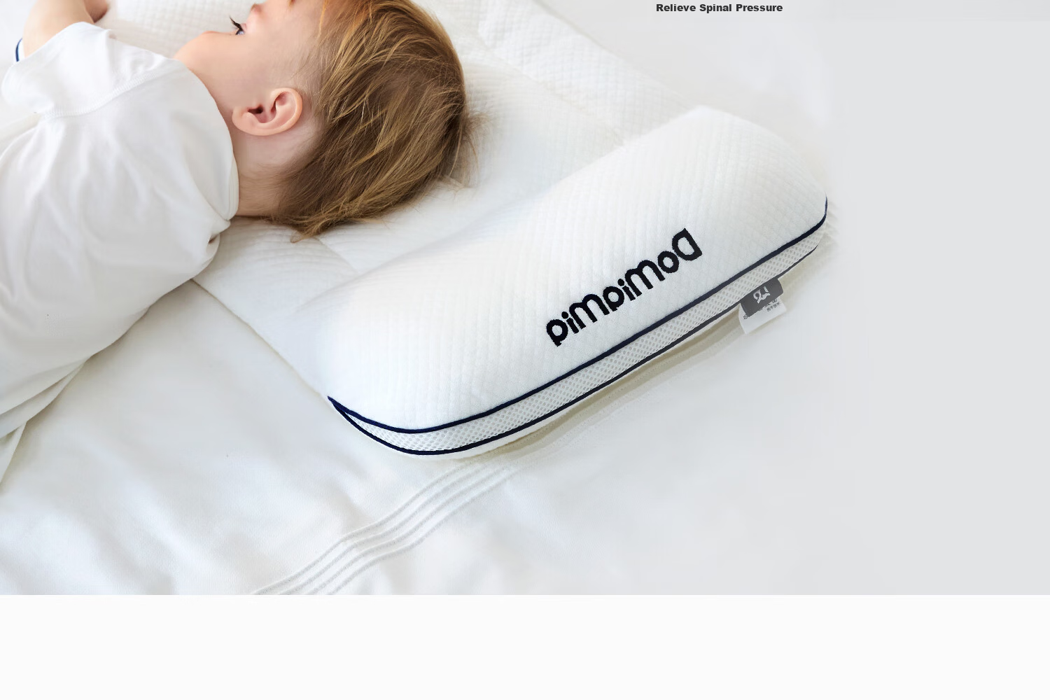 DOMIAMIA Children's Pillow Baby Pillow for Infants 3-6 Years Anti-Mite Breathable Toddler Zoned Spine Support Pillow 11
