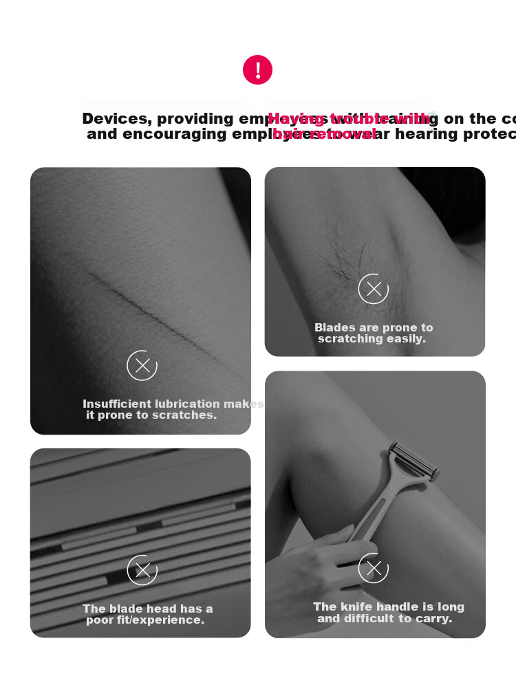 Ulike Hair Removal Partner Small Shell Razor for Lip, Face, Underarm, and Leg Hair Removal Portable Painless Private Trimming Tool 1