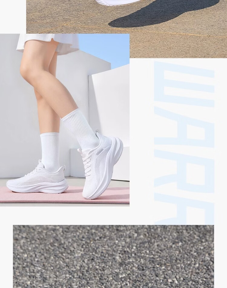 Warrior Women's Sports Shoes 2026 Summer New Soft Sole Breathable Mesh Lightweight Running Shoes 5401 White Size 38 20